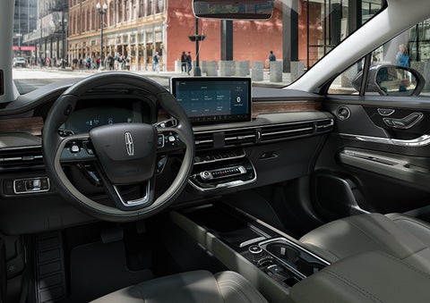 The interior dashboard of 2024 Lincoln Corsair® SUV is shown here. | Hines Park Lincoln in Plymouth MI