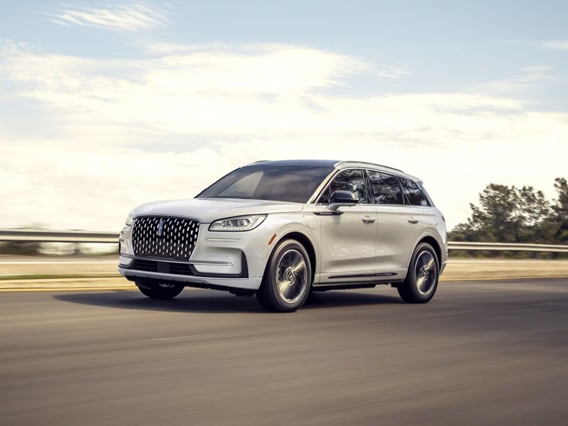 Lincoln Corsair driving with motion blur from Hybrid car dealer near Wixom MI