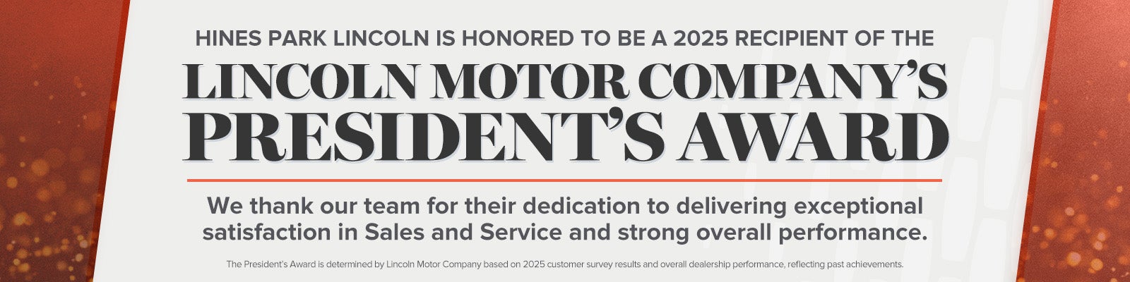 Lincoln Motor Company Presidents Award